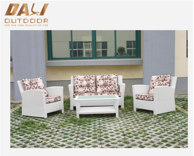 Set Sofa Wicker Taman Patio Rotan Luaran Untuk Perabot